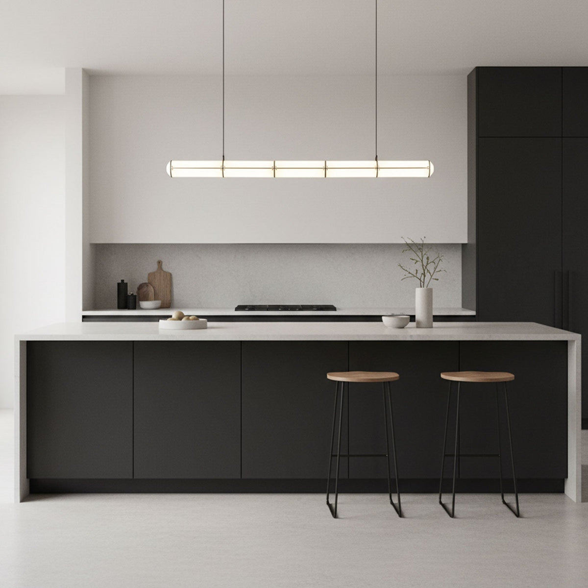 Cylindrical Endless Pendant Light