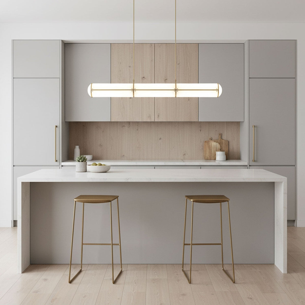 Cylindrical Endless Pendant Light
