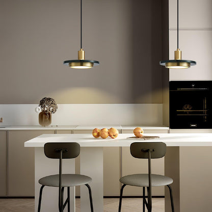 Double Circle Pendant Light