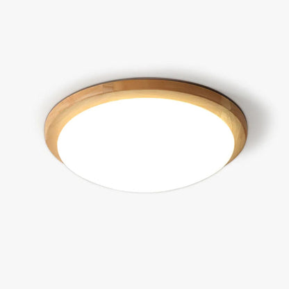 Drum Wood Ceiling Lamp