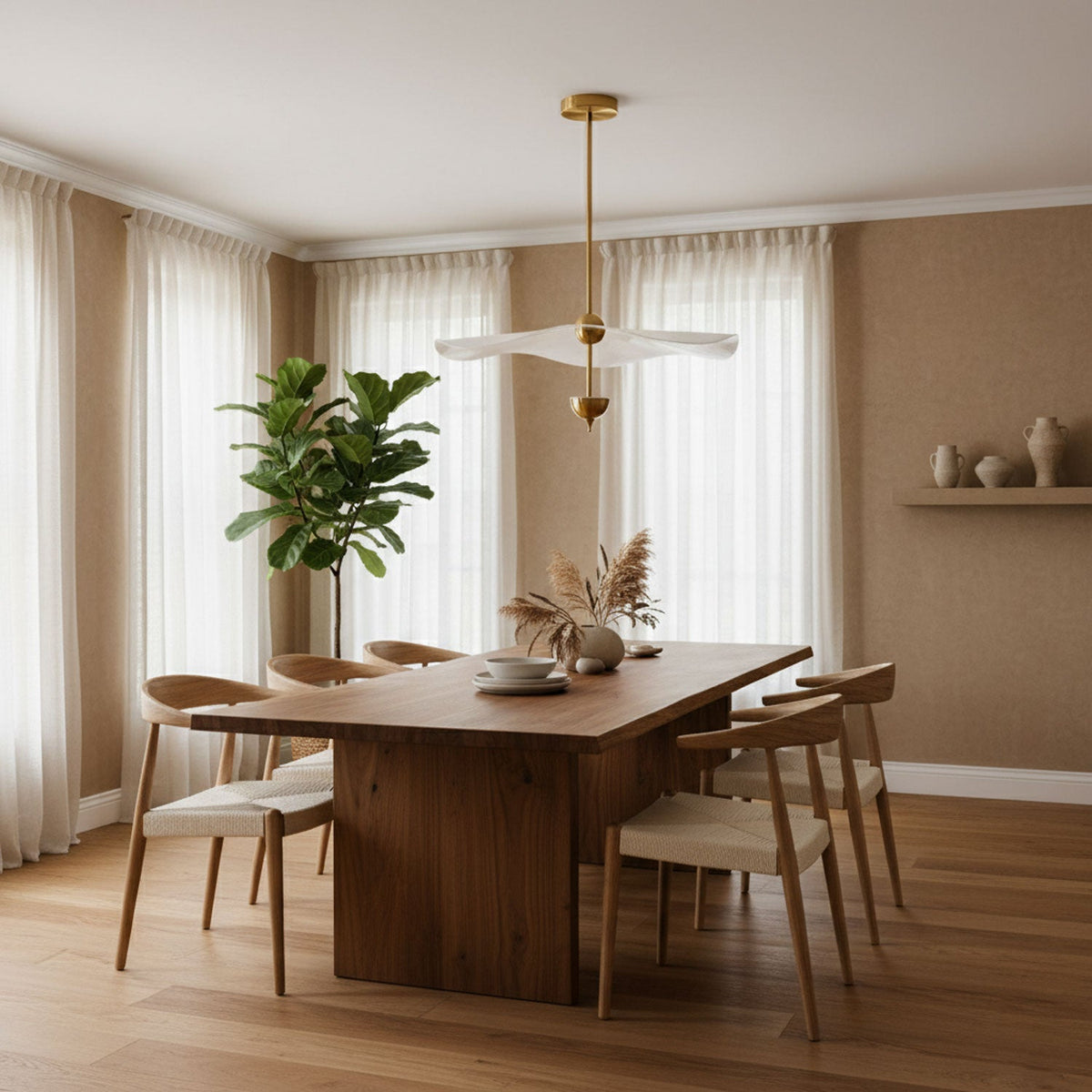 Envolee Double Biscuit Pendant Light