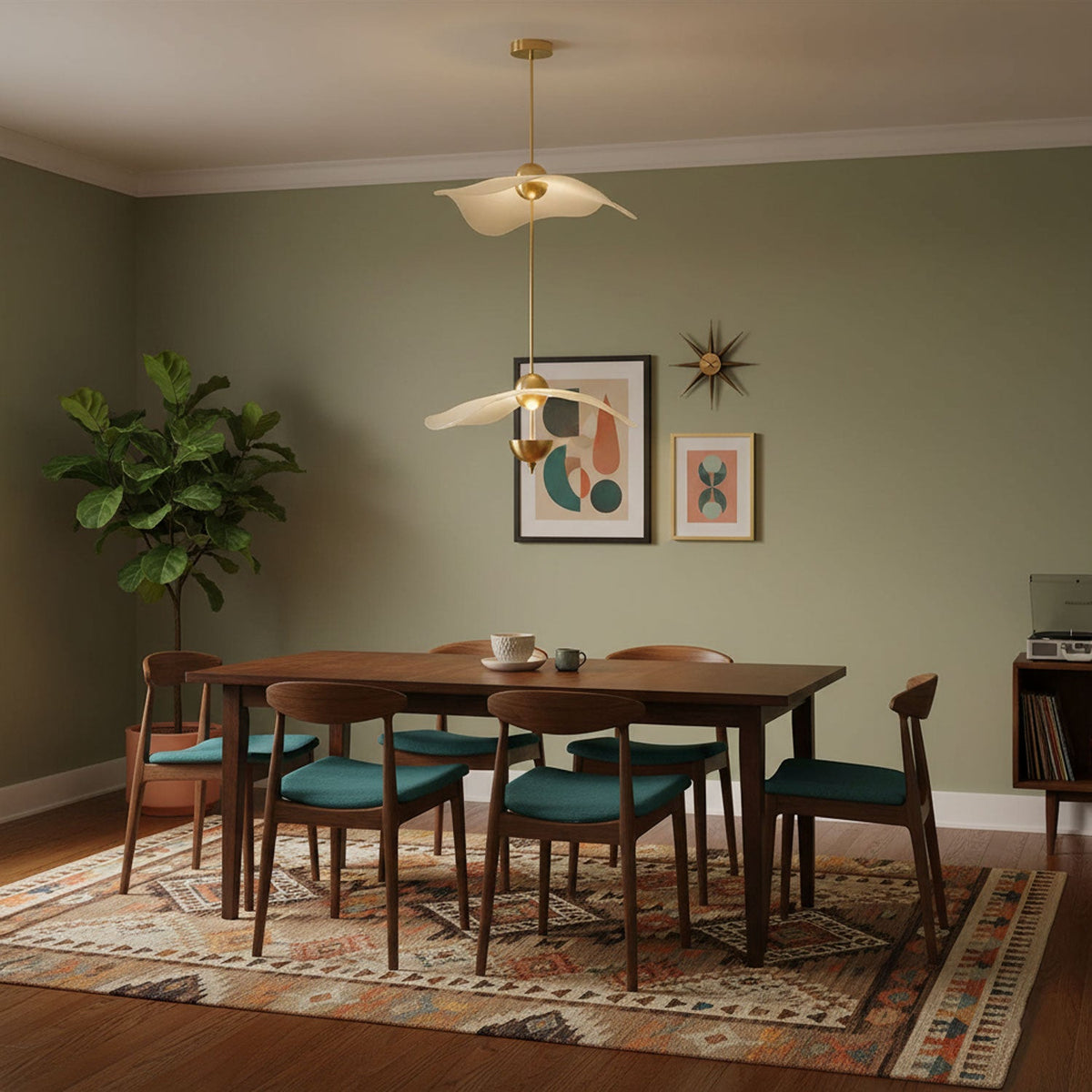 Envolee Double Biscuit Pendant Light
