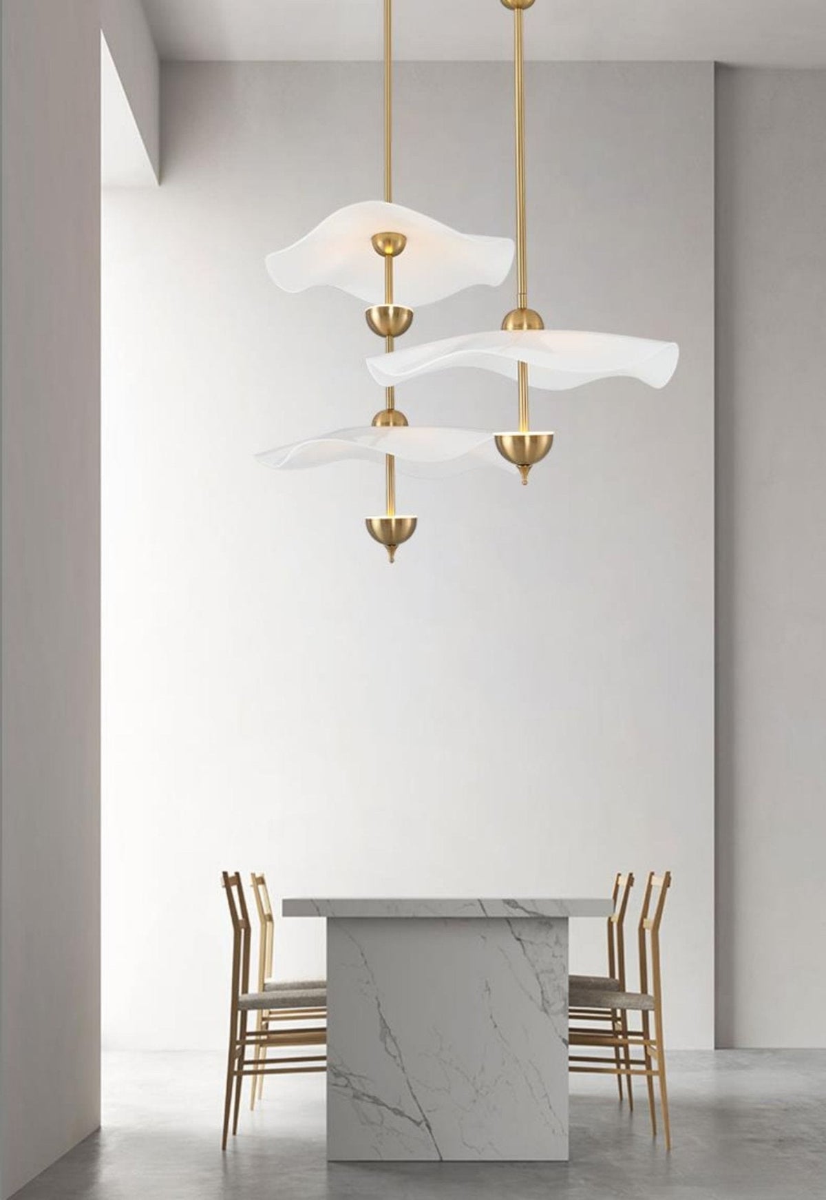 Envolee Double Biscuit Pendant Light