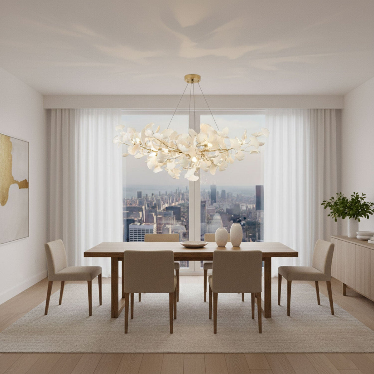 Gingko Chandelier B