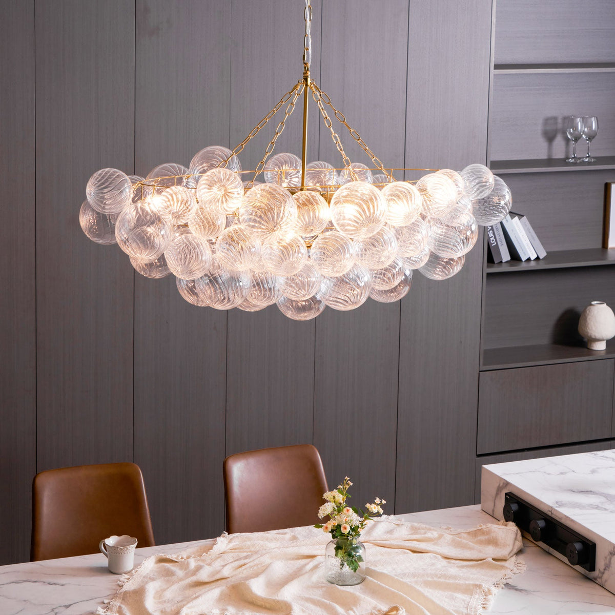 Glass Ball Bubbles Chandelier