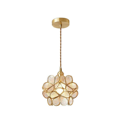 Glass Petal Pendant Light