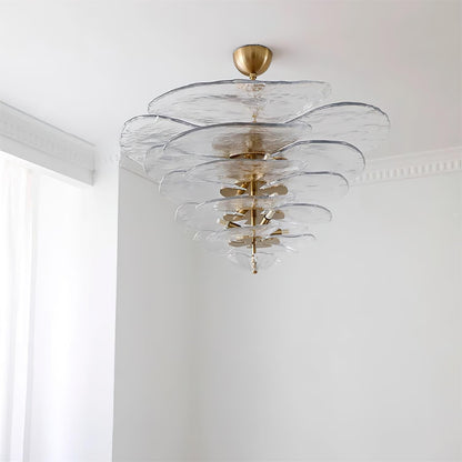 Petals Gold Murano Chandelier
