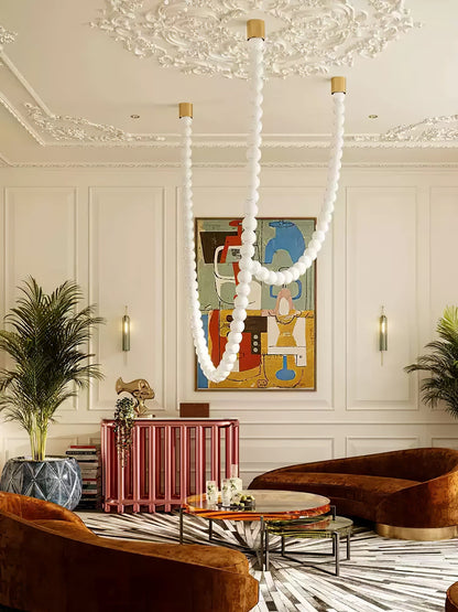 Pearl Necklace Balls Chandelier