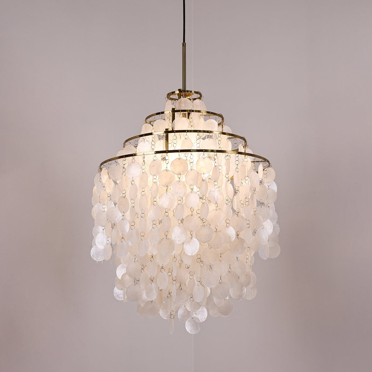 Round Shell Chandelier