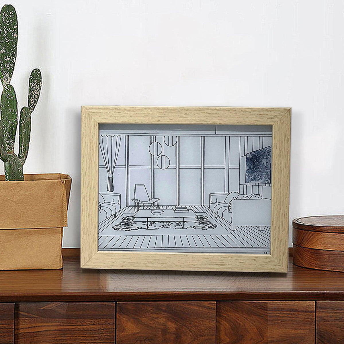 Illuminated Bedside Art Lamp