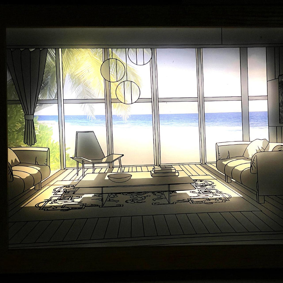 Illuminated Bedside Art Lamp