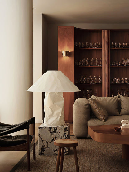 Crinkle Paper Table Lamp