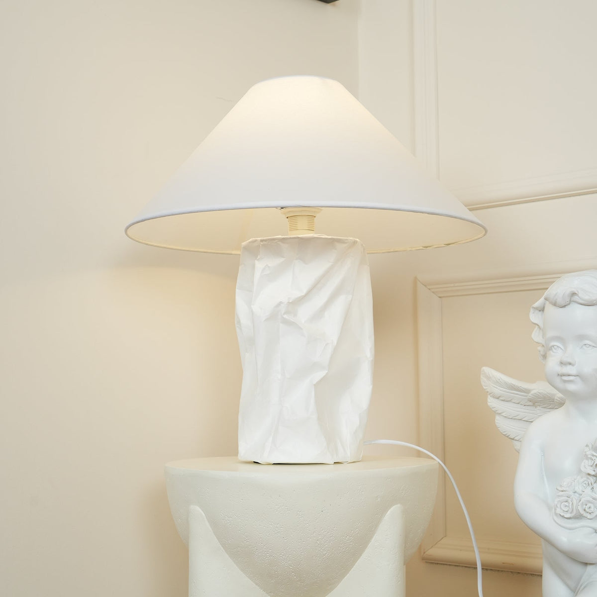 Crinkle Paper Table Lamp