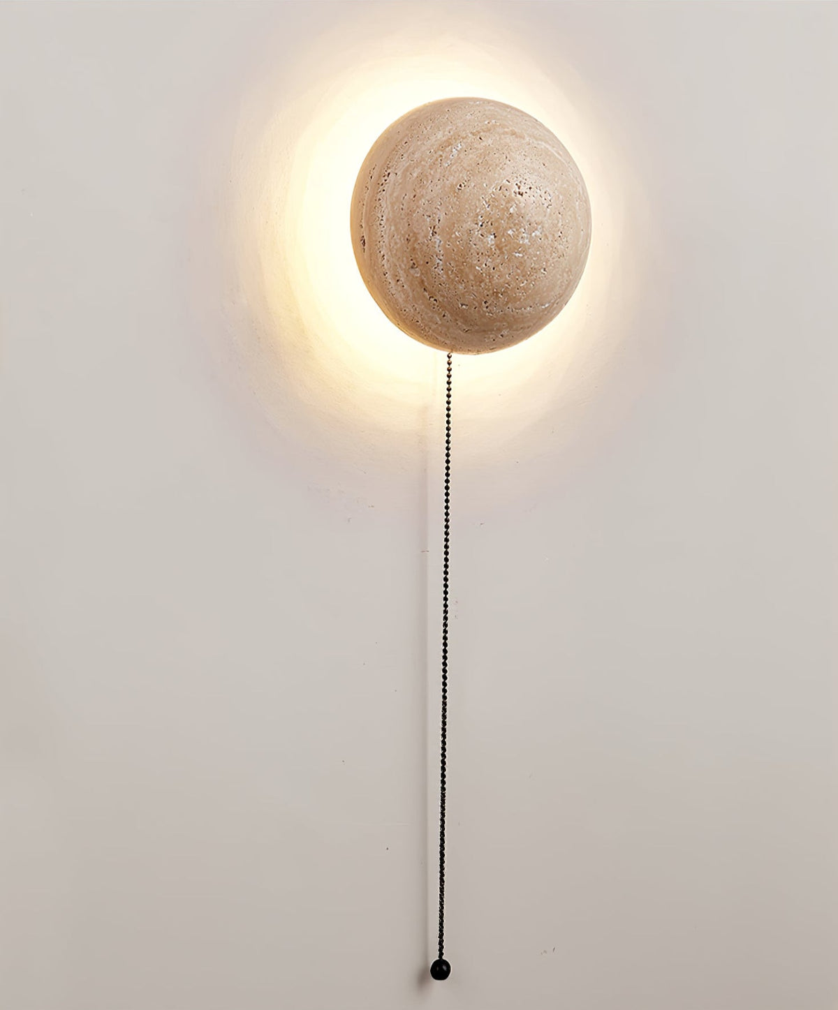 Luna Travertine Wall Light