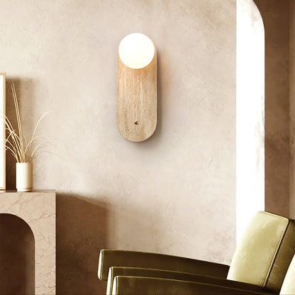 Luna Travertine Wall Sconce