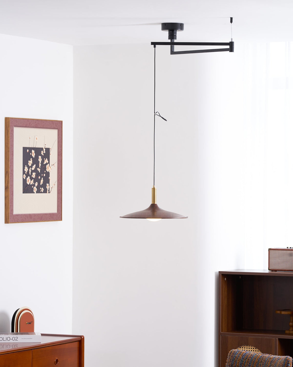 Crane Swing Arm Pendant Lamp