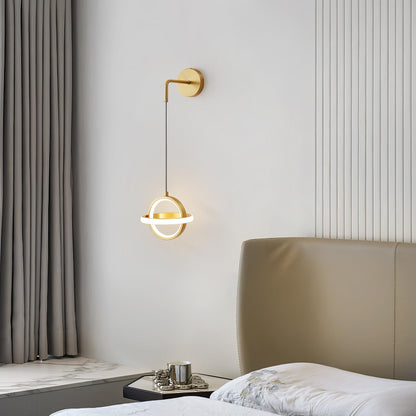 Oval Brass Wall Light
