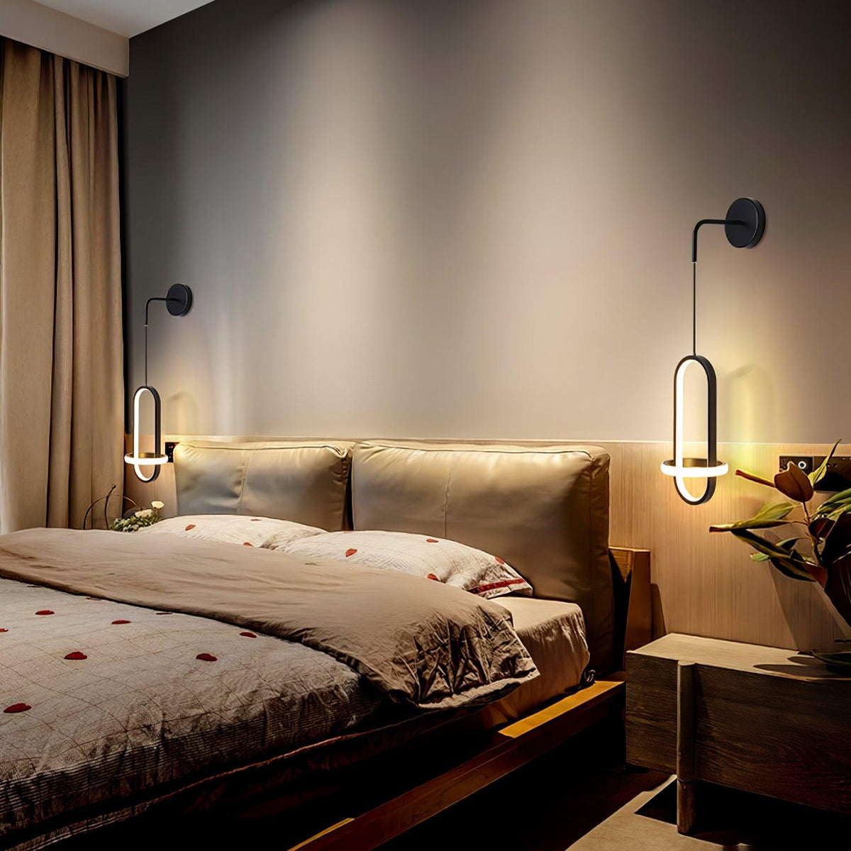 Oval Brass Wall Light