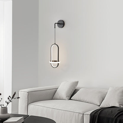 Oval Brass Wall Light