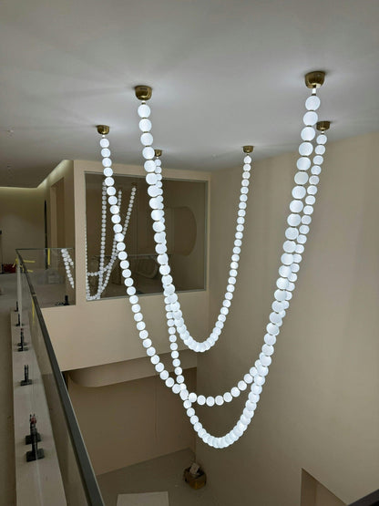 Pearl Necklace Balls Chandelier