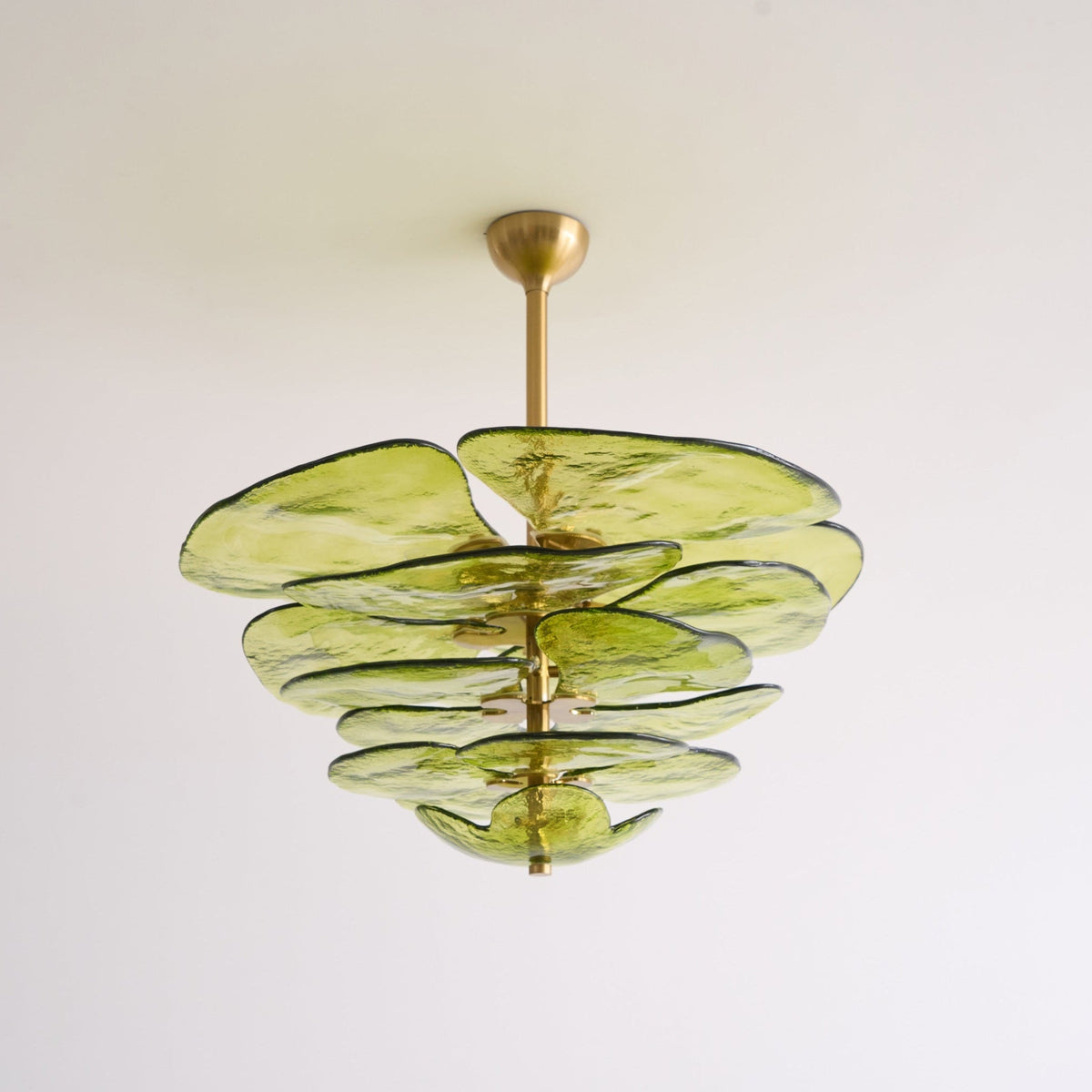 Petals Gold Murano Chandelier