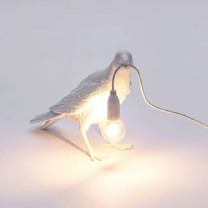 Raven Resin Table Lamp