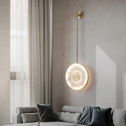 Round Alabaster Wall Lamp