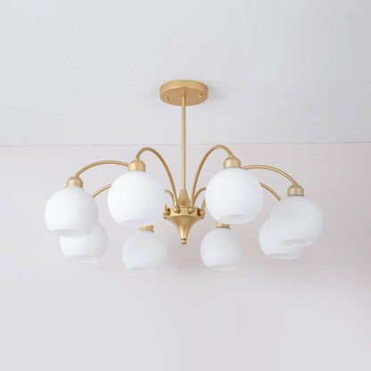 Sculptural Glass Chandelier