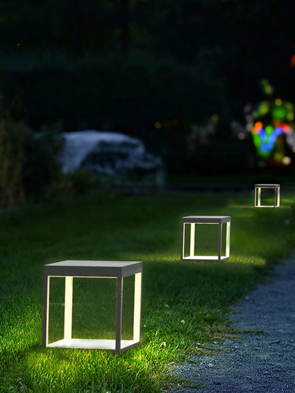 Square Frame Post Outdoor Light