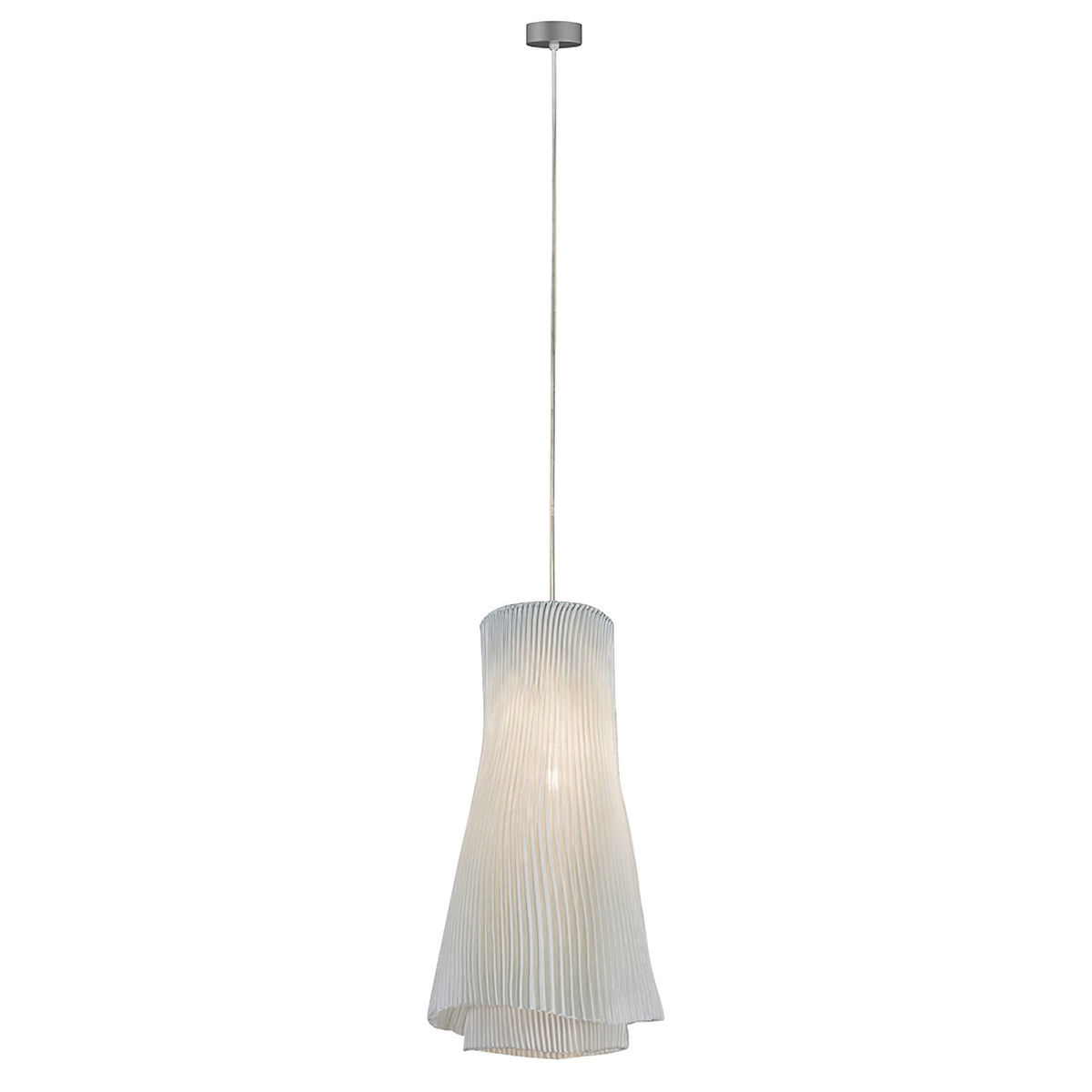 Stainless Steel Pleated Pendant Lamp