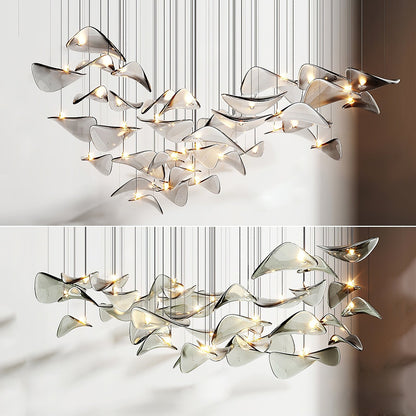 Wave Floating Leaf Chandelier