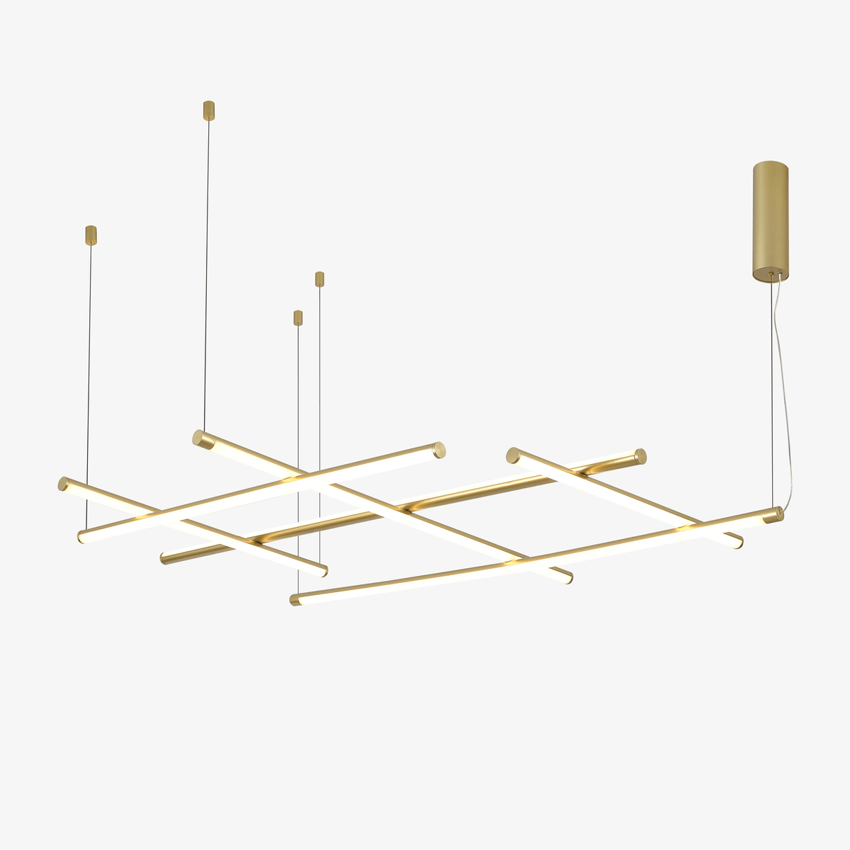Geometric Linear Grid Pendant Lamp