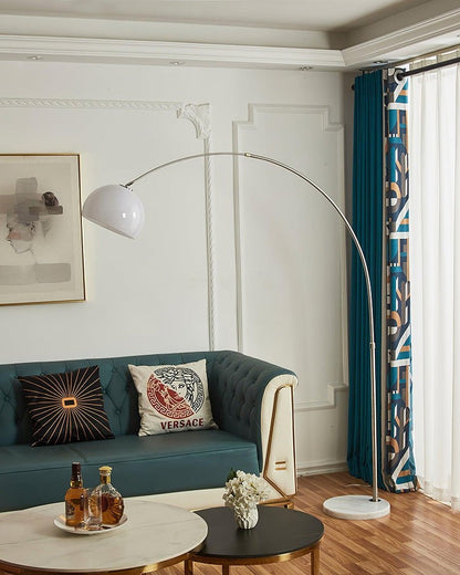 Adjustable Arched Marble LED Floor Lamp