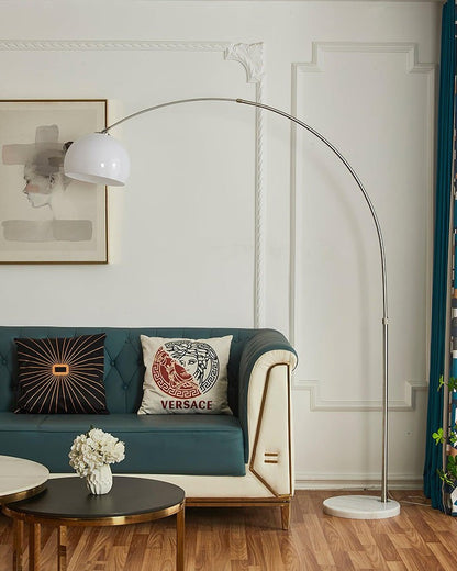 Adjustable Arched Marble LED Floor Lamp