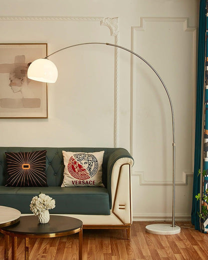 Adjustable Arched Marble LED Floor Lamp