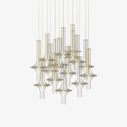 Adjustable Borosilicate Glass LED Suspension Lamp