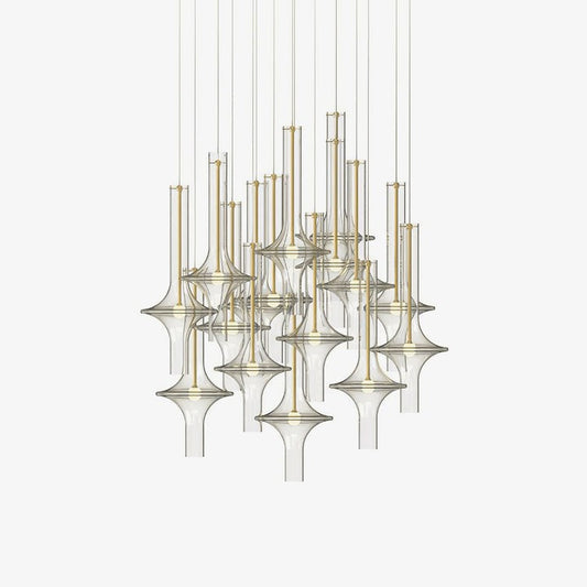 Adjustable Borosilicate Glass LED Suspension Lamp