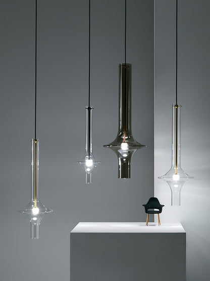 Adjustable Borosilicate Glass LED Suspension Lamp