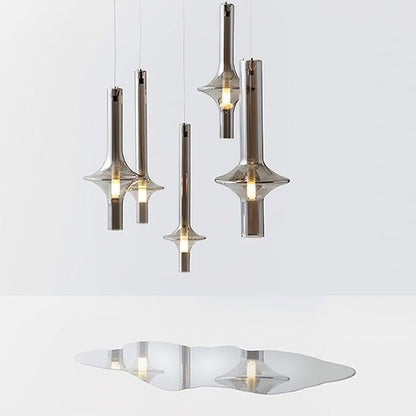 Adjustable Borosilicate Glass LED Suspension Lamp