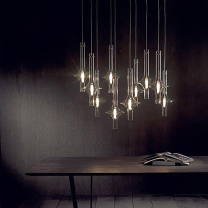 Adjustable Borosilicate Glass LED Suspension Lamp
