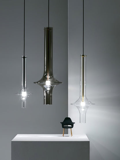 Adjustable Borosilicate Glass LED Suspension Lamp