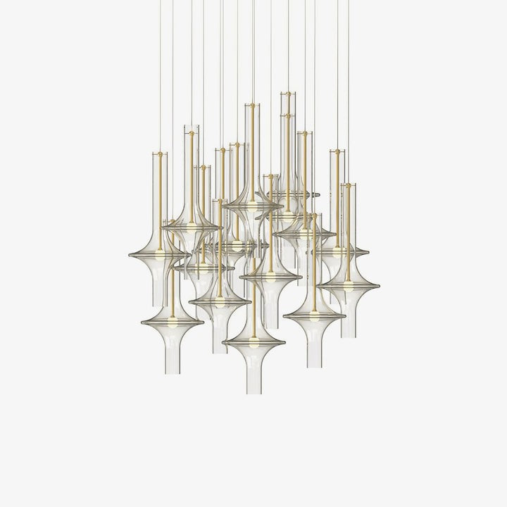 Adjustable Borosilicate Glass LED Suspension Lamp