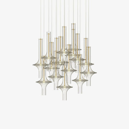 Adjustable Borosilicate Glass LED Suspension Lamp