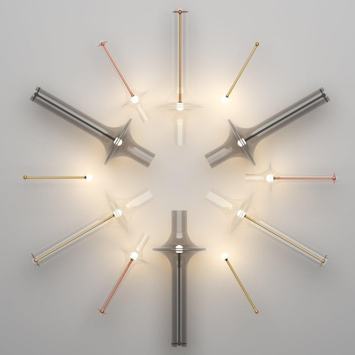 Adjustable Borosilicate Glass LED Suspension Lamp