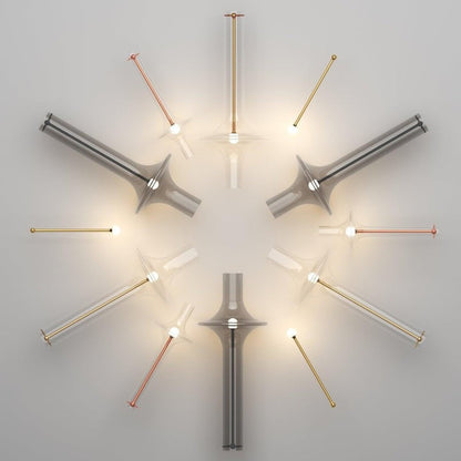 Adjustable Borosilicate Glass LED Suspension Lamp