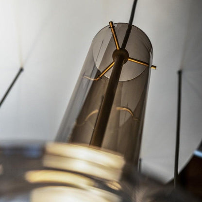 Adjustable Borosilicate Glass LED Suspension Lamp
