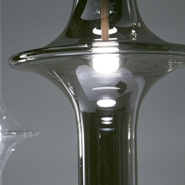 Adjustable Borosilicate Glass LED Suspension Lamp