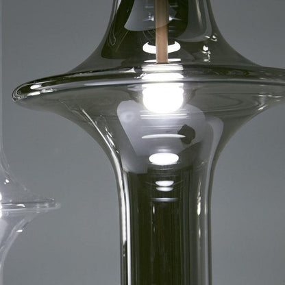 Adjustable Borosilicate Glass LED Suspension Lamp
