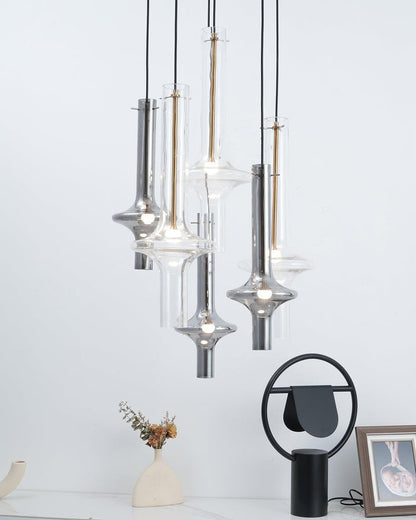 Adjustable Borosilicate Glass LED Suspension Lamp