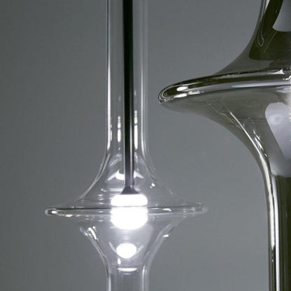 Adjustable Borosilicate Glass LED Suspension Lamp